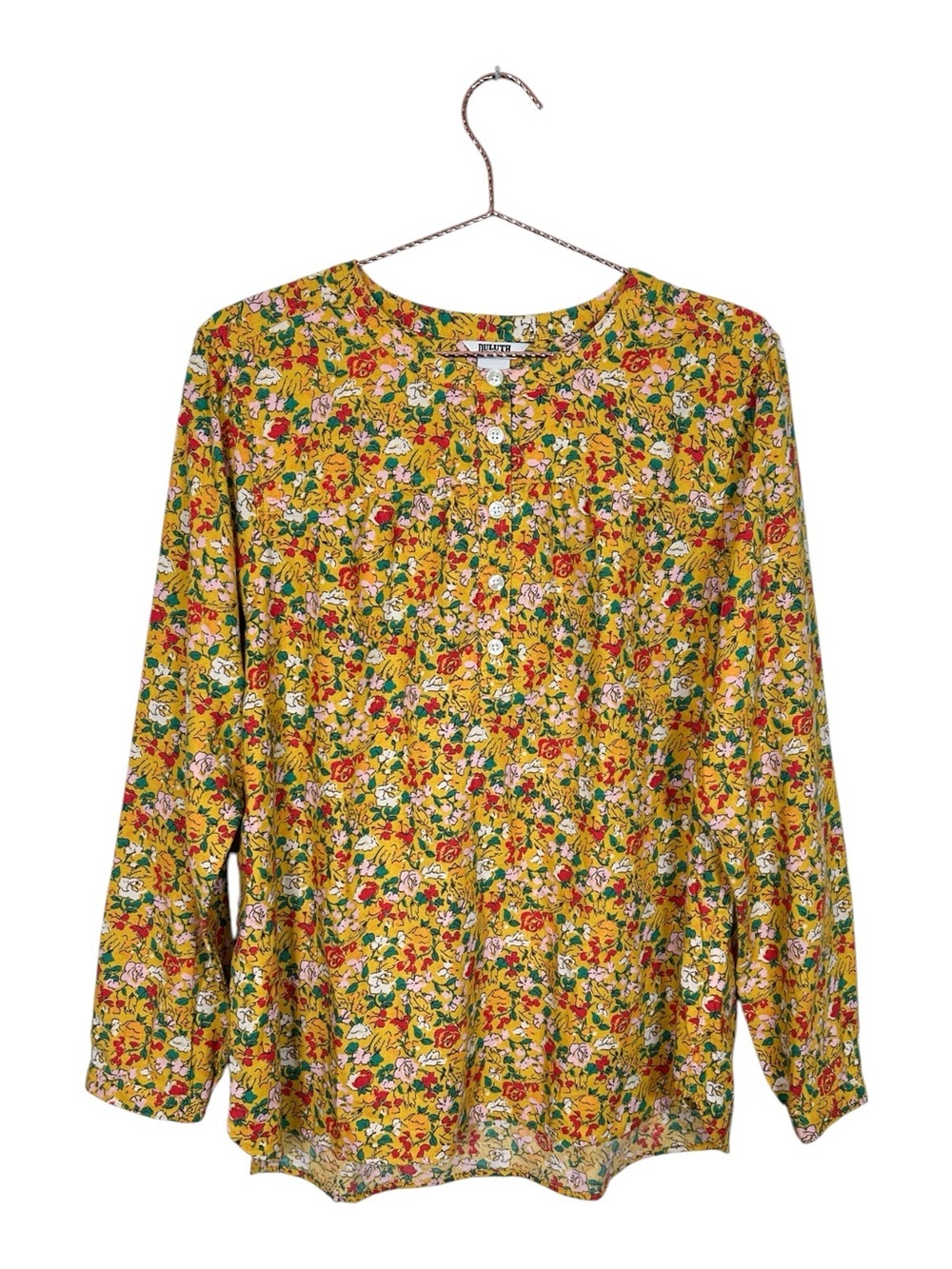 NWT Duluth Trading Company Seawool Lightweight Flannel Blouse